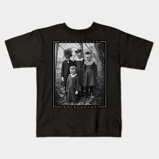 Creepy Kids with Halloween Masks Kids T-Shirt